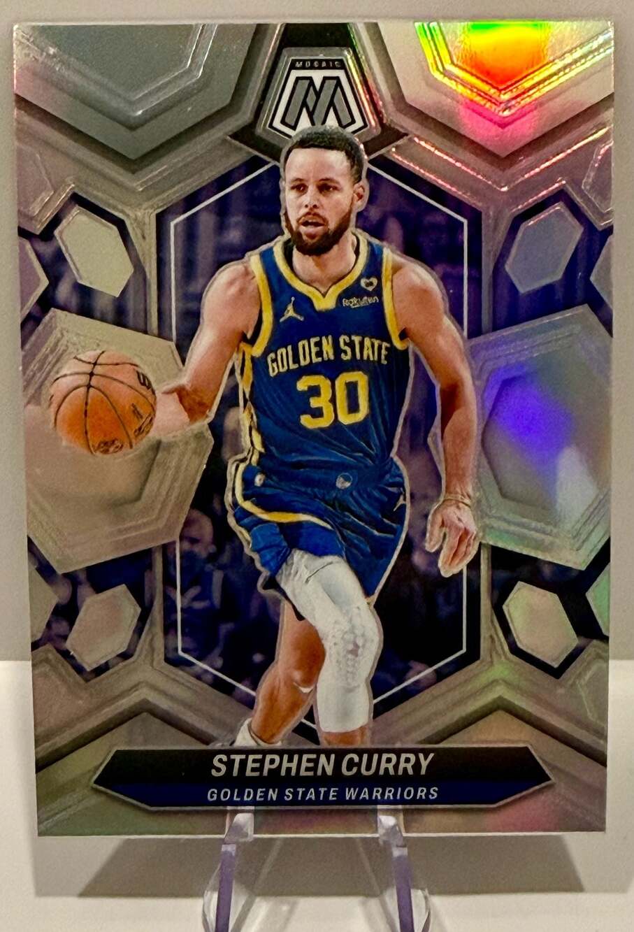 Steph Curry 2023-24 Panini Mosaic Basketball Silver  Prizm Golden State Warriors